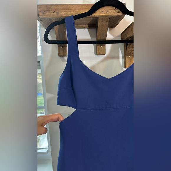 Likely Blue Cutout Column Gown 6 - Picture 10 of 12